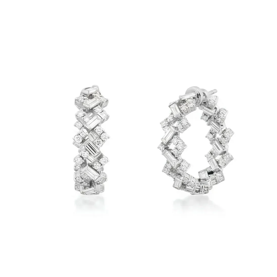 Cartier Серьги Reflection de earrings, diamonds - фото 3