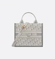 Dior Сумка Book Tote маленького формата Gray - фото 1