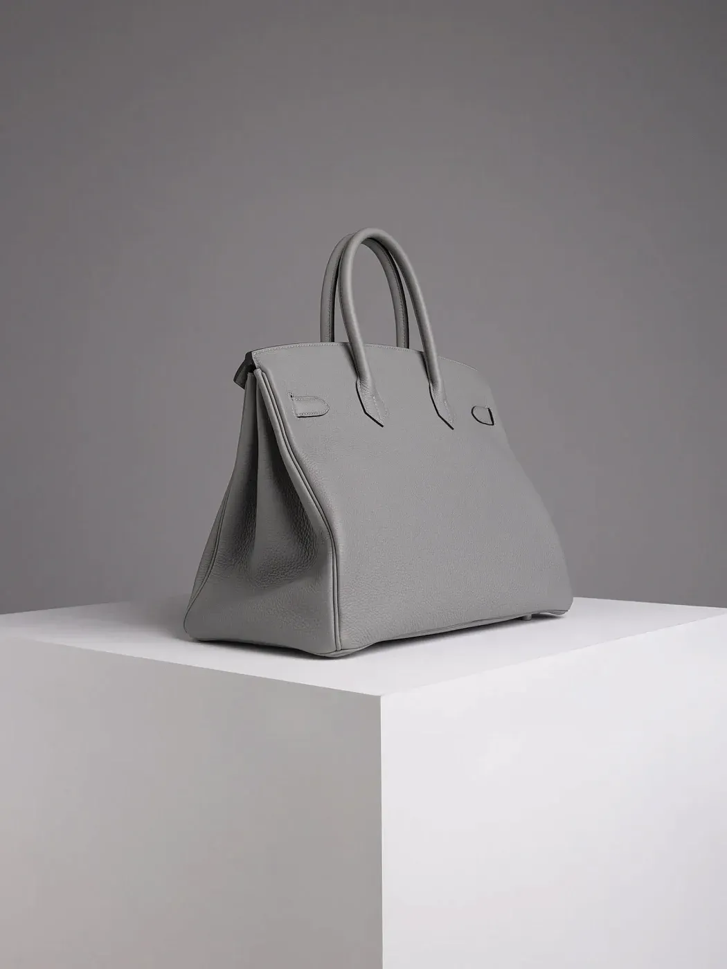 Hermès Cумка Birkin 35 Gris Mouette Togo Palladium Hardware - фото 5