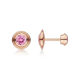 Cartier Серьги d'Amour stud earrings, 2 pink sapphires - фото 3
