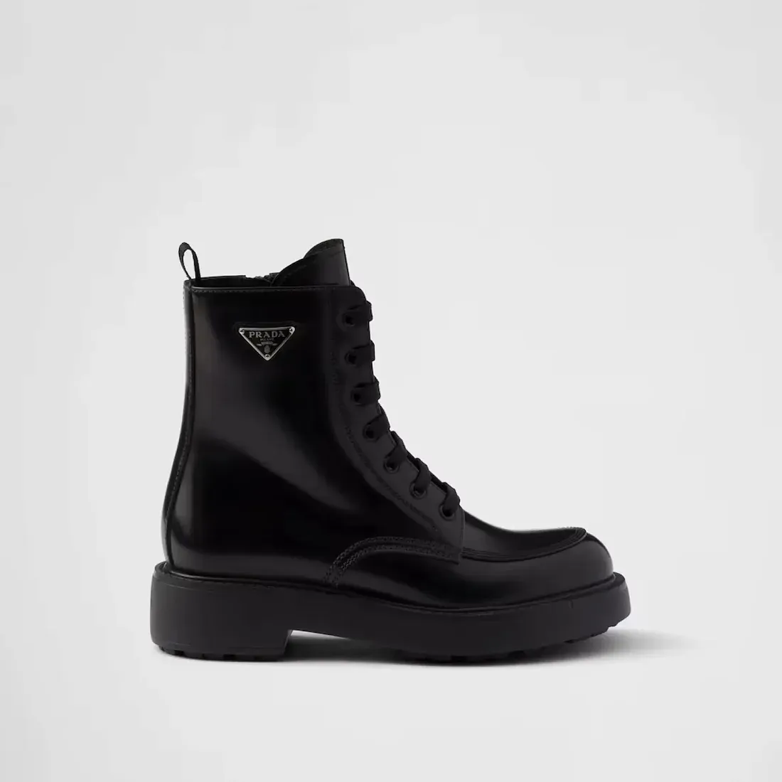 Prada Ботинки из матовой кожи - фото 3