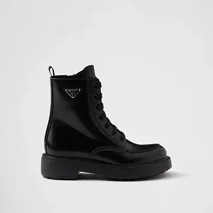 Prada Ботинки из матовой кожи - фото 3