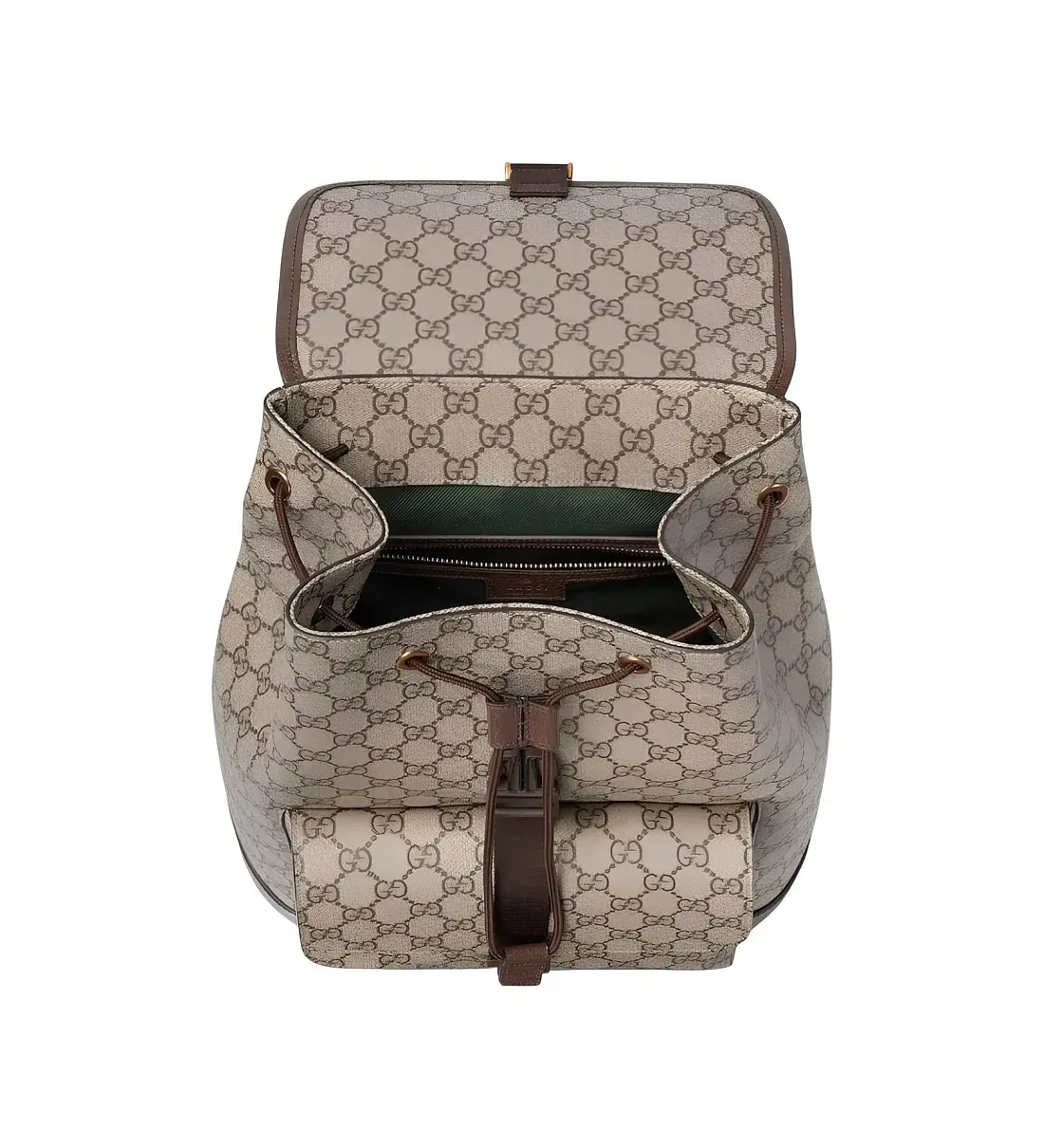 Gucci Маленький рюкзак Ophidia Beige and Dark Brown - фото 4