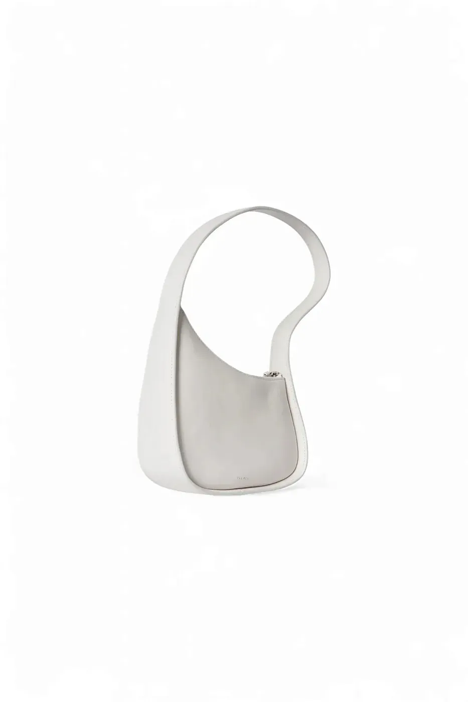 The Row Сумка Half Moon Black из кожи New Ivory - фото 3