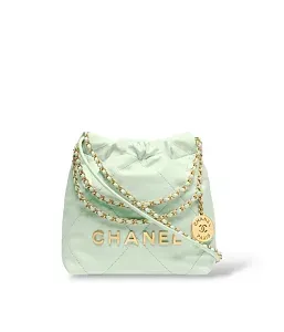 Chanel Сумка Mini 22 Light Green - фото 1