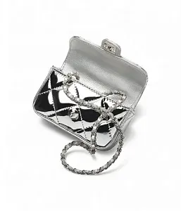 Chanel Клатч Clutch with Chain Silver - фото 4