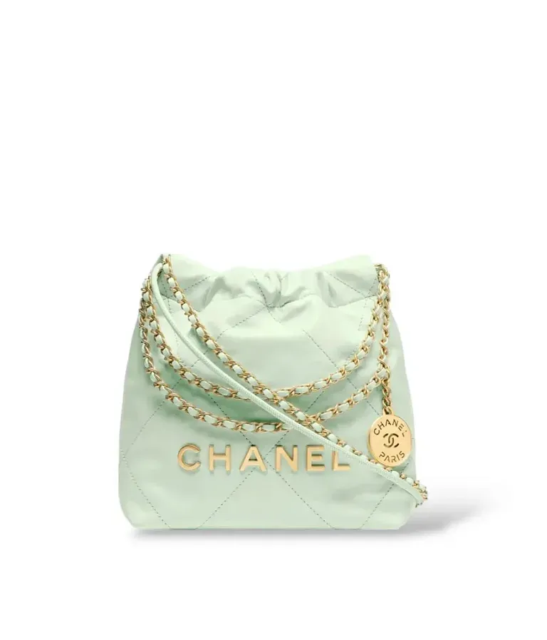 Сумка Mini 22 Chanel Light Green - фото 1