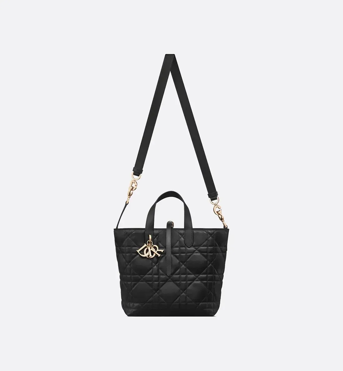 Dior Вертикальная сумка-тоут Toujours среднего формата Black - фото 5