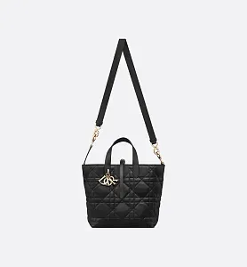 Dior Вертикальная сумка-тоут Toujours среднего формата Black - фото 5