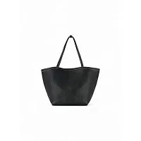 The Row Сумка Park Tote Three Stitch Black из кожи Black / Ecru - фото 1