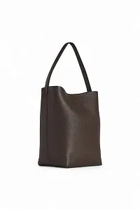 The Row Сумка Medium NS Park Tote Deep Brown из кожи - фото 3