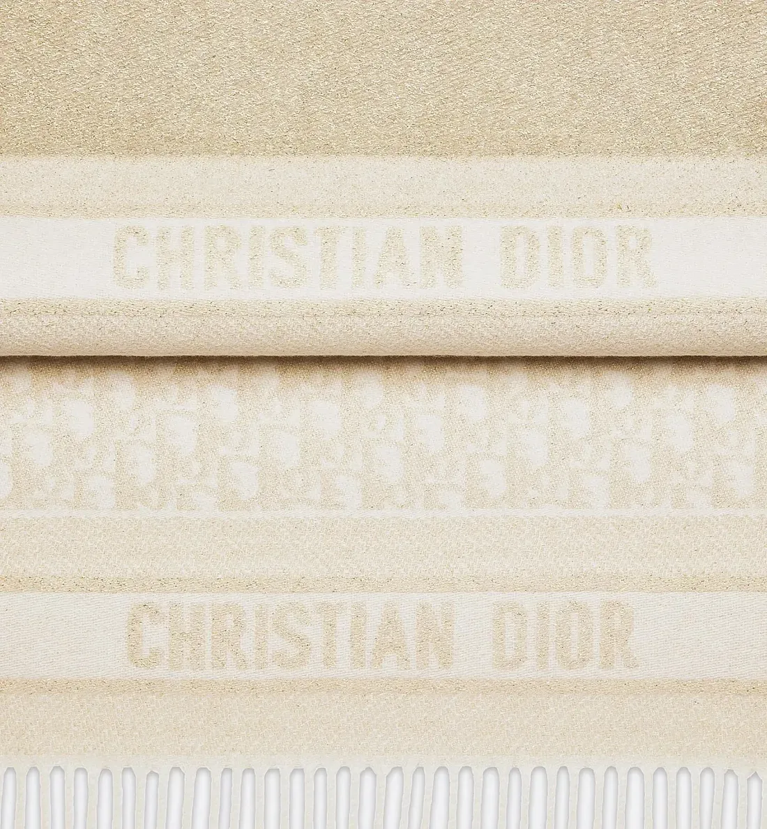 Dior Шарф Oblique Beige - фото 5