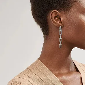 Tiffany & Co. Серьги HardWear Graduated Link Earrings in Sterling Silver - фото 2