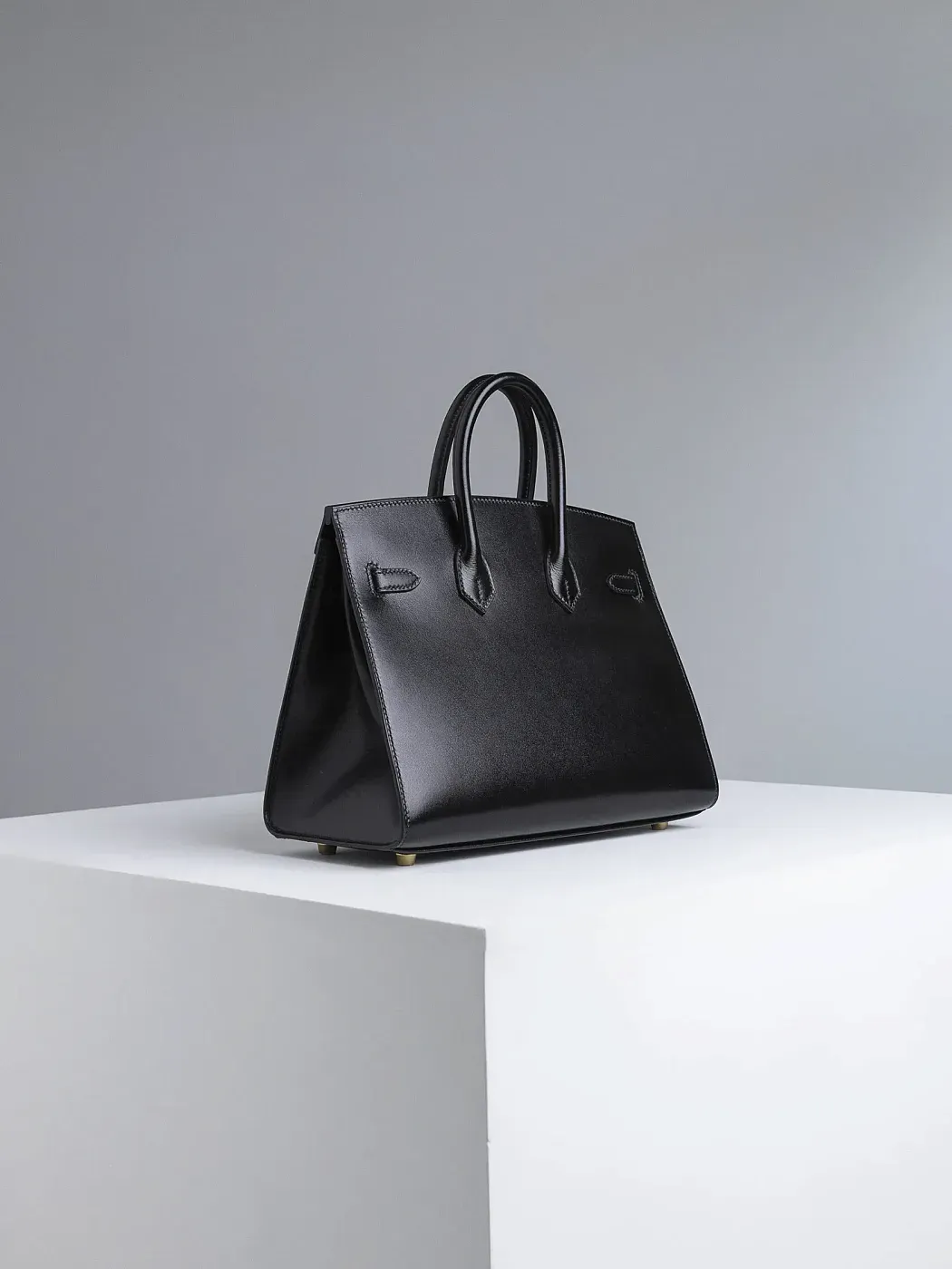 Hermès Сумка Birkin 25 Black Box Sellier Gold Hardware - фото 5