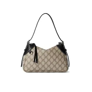 Gucci Маленькая сумка на плечо с эмблемой GG Black - фото 1