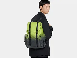Gucci Большой рюкзак Light Green and Black - фото 2