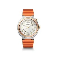 Hermès Часы Large 36 Cut Orange - фото 1