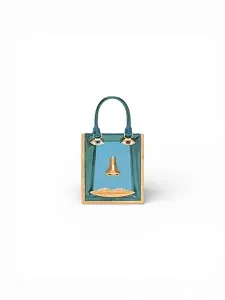 Schiaparelli Сумка Mini Face Pastel Blue - фото 1
