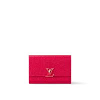 Louis Vuitton Компактный кошелек Capucines Scarlet - фото 1