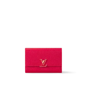 Louis Vuitton Компактный кошелек Capucines Scarlet - фото 1