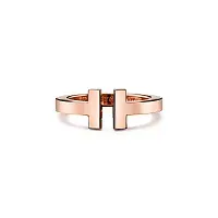 Tiffany & Co. Кольцо T Square Ring Men Rose Gold - фото 1