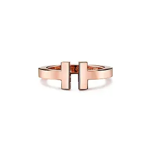 Tiffany & Co. Кольцо T Square Ring Men Rose Gold - фото 1