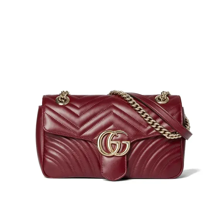 Маленькая сумка через плечо GG Marmont Gucci Gucci Rosso Ancora - фото 1
