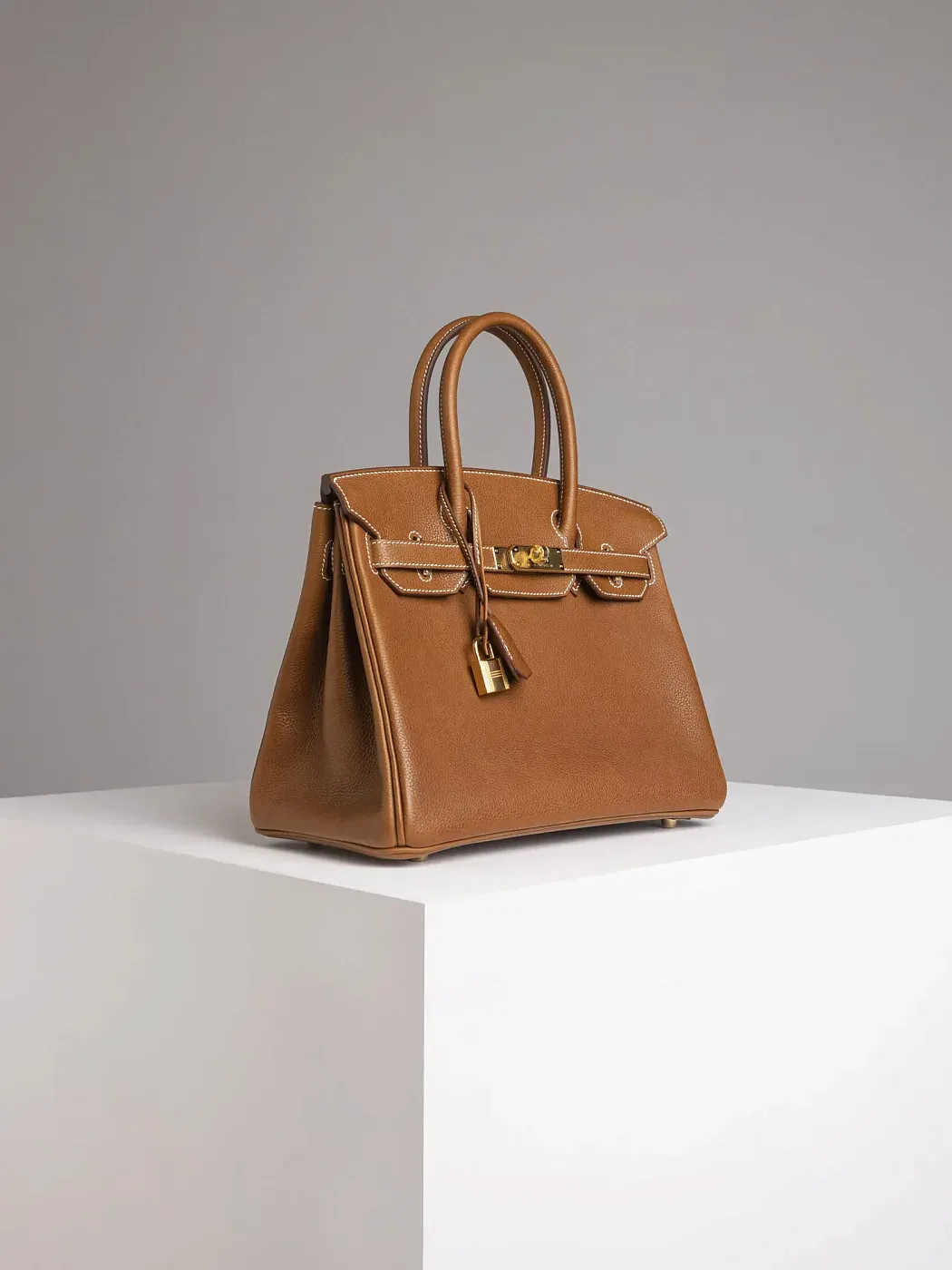 Hermès Сумка Birkin 30 Fauve Barenia Faubourg Gold Hardware - фото 5