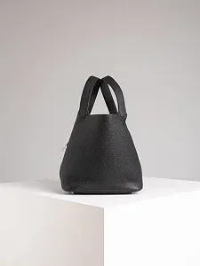 Hermès Сумка Picotin 22 Black Clemence Palladium Hardware - фото 5