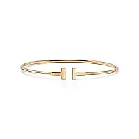 Tiffany & Co. Браслет T Narrow Wire Bracelet Yellow Gold - фото 1