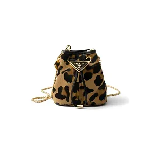 Prada Миниатюрный мешочек из принтованной кожи - фото 1