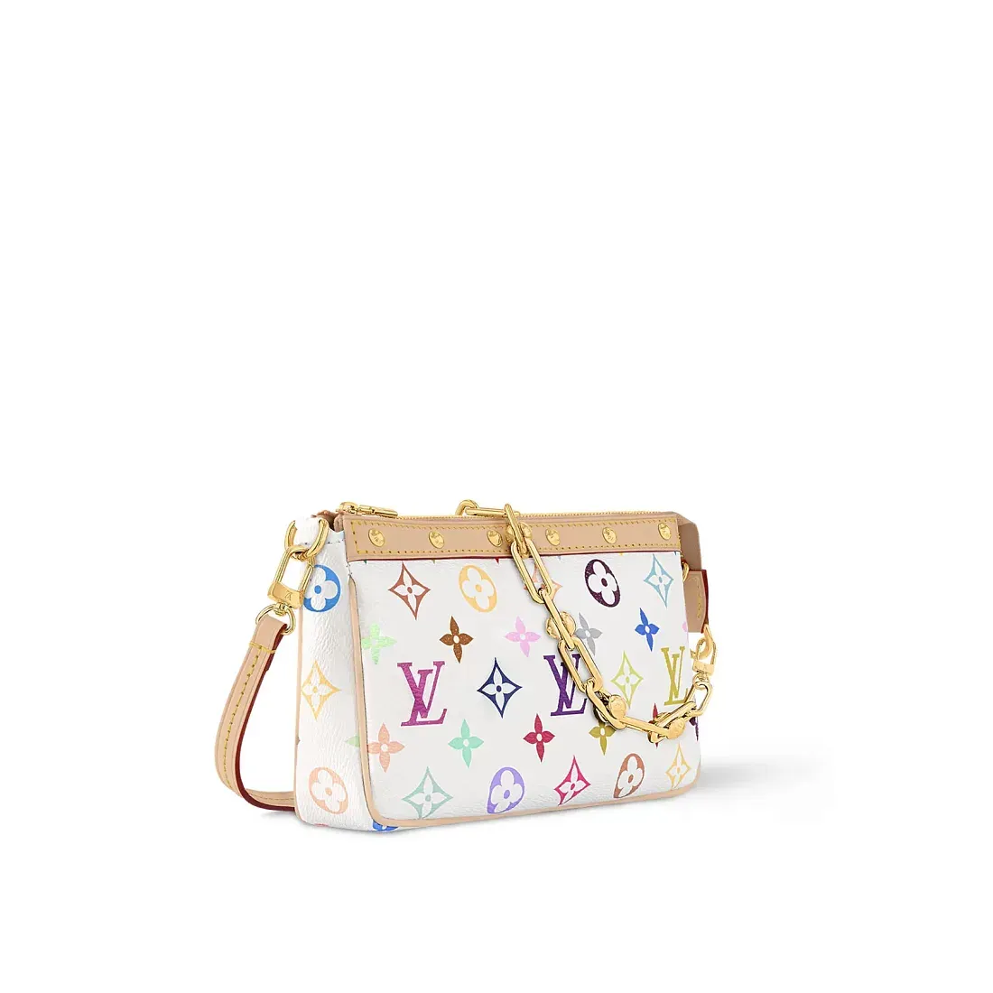 Louis Vuitton Клатч Pochette Accessoires TM x Multicolore White - фото 3