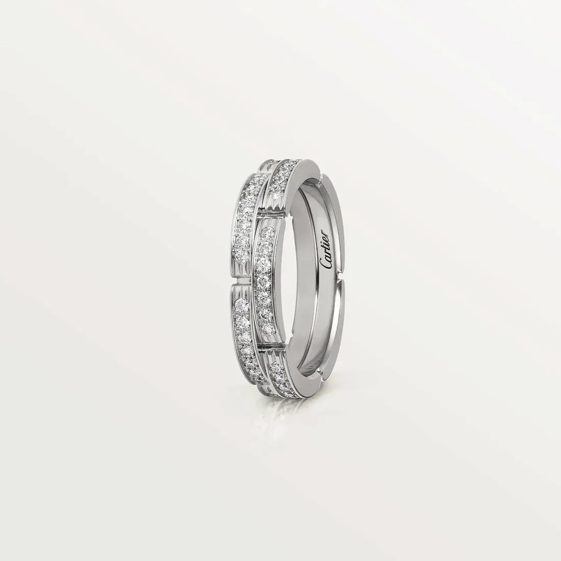 Cartier Обручальное кольцо Maillon Panthere Two Rows с бриллиантовым паве - фото 3