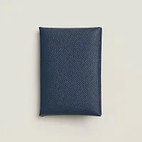 Hermès Кардхолдер Calvi Duo Navy - фото 1
