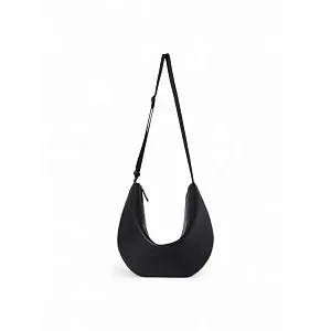 The Row Сумка Crossbody Crescent Deep Brown из кожи Black - фото 1