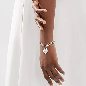 Tiffany & Co. Браслет 925 Sterling Silver Heart Charm Bracelet - фото 2