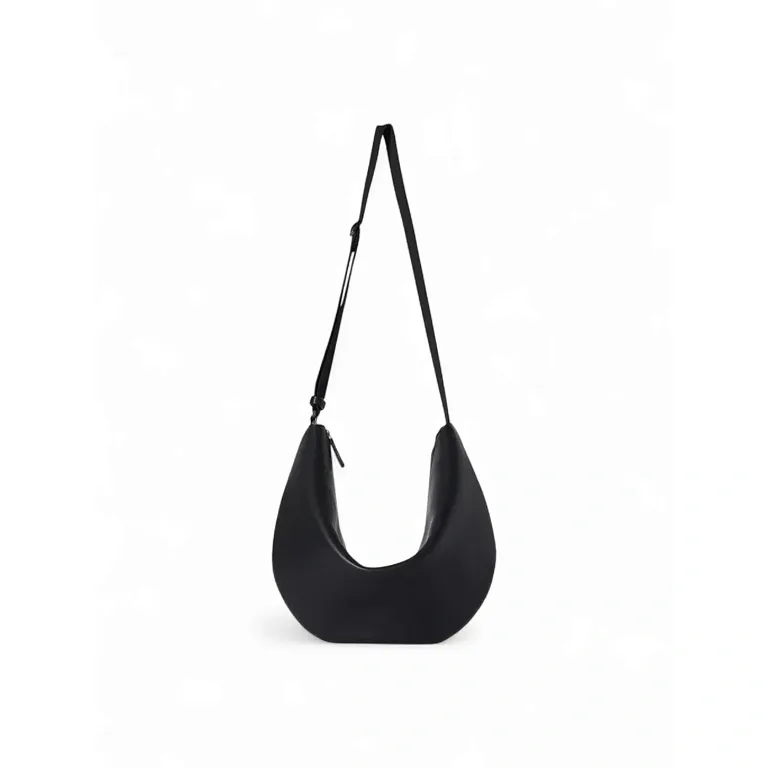 Сумка Crossbody Crescent Deep Brown из кожи The Row Black - фото 1