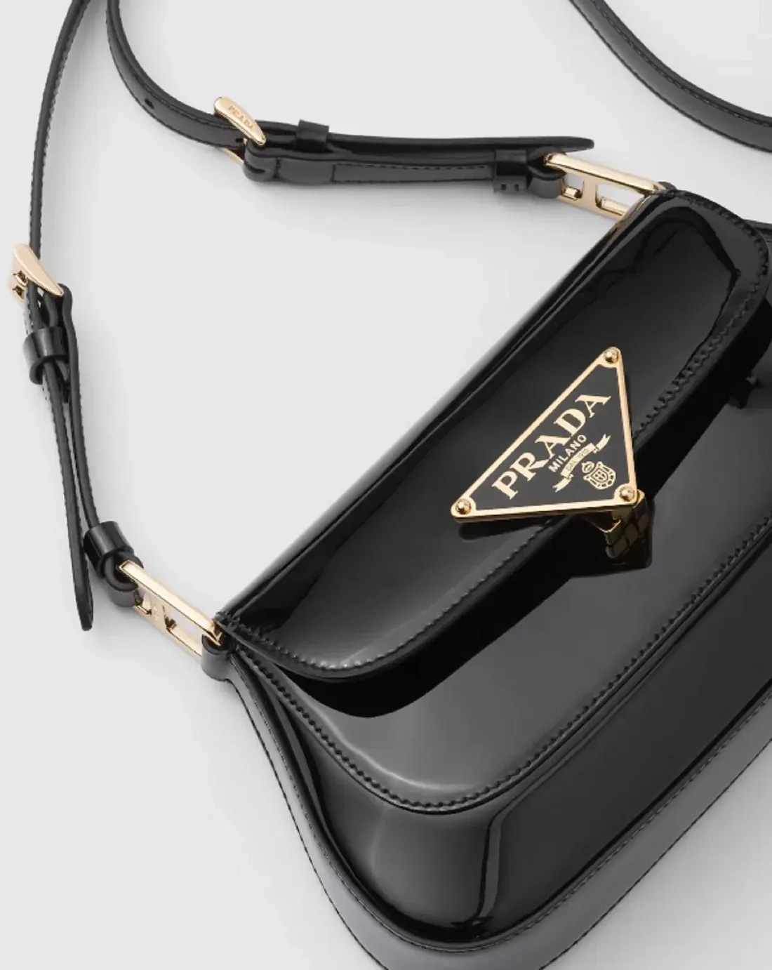 Prada Сумка из лакированной кожи Black - фото 4
