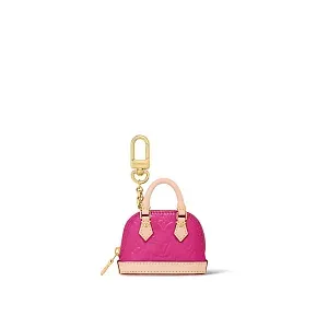 Louis Vuitton Аксессуар для сумки и брелок для ключей Micro Alma Vernis Rose - фото 1