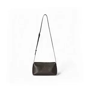The Row Сумка Rene Crossbody Black из кожи Dark Brown - фото 1