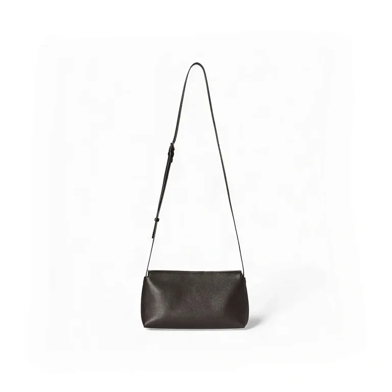 Сумка Rene Crossbody Black из кожи The Row Dark Brown - фото 1