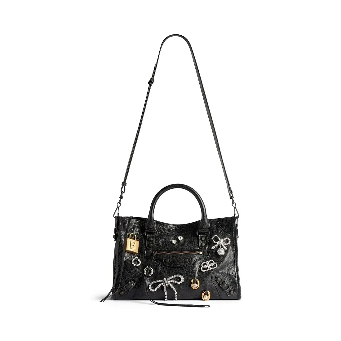 Balenciaga Сумка Le City With Pins маленького формата - фото 5
