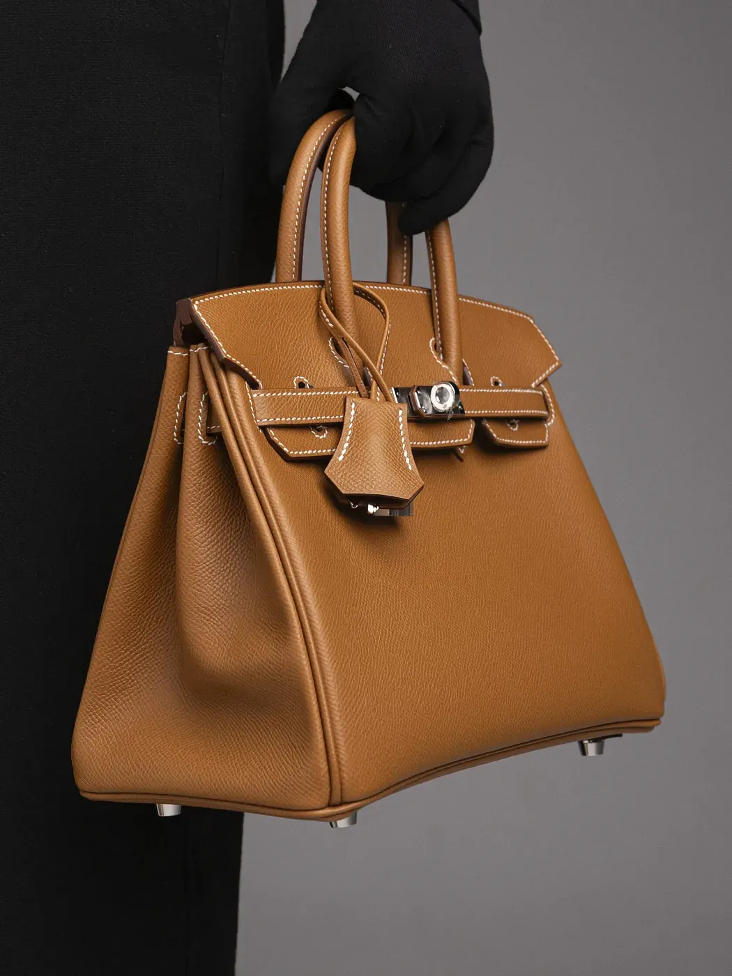 Hermès Сумка Birkin 25 Gold Epsom Palladium Hardware - фото 2
