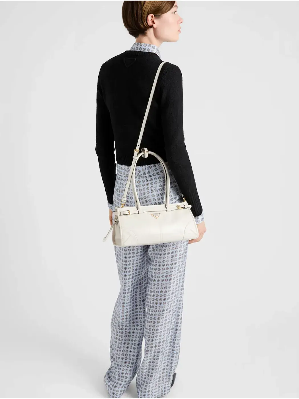 Prada Средняя кожаная сумка White - фото 2
