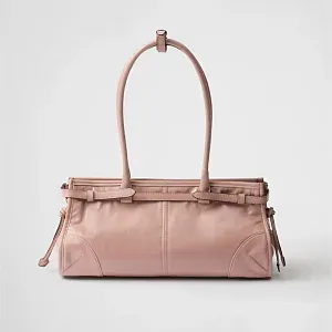 Prada Средняя кожаная сумка Lilli-Of-The-Valley - фото 4
