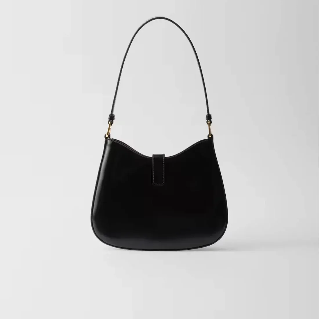 Prada Сумка Cleo из лакированной кожи с застежкой-клапаном - фото 3