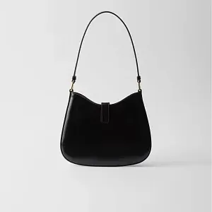 Prada Сумка Cleo из лакированной кожи с застежкой-клапаном - фото 3