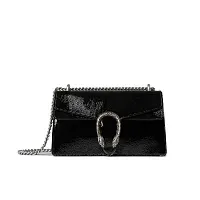 Gucci Сумка на плечо Dionysus Black Patent - фото 1