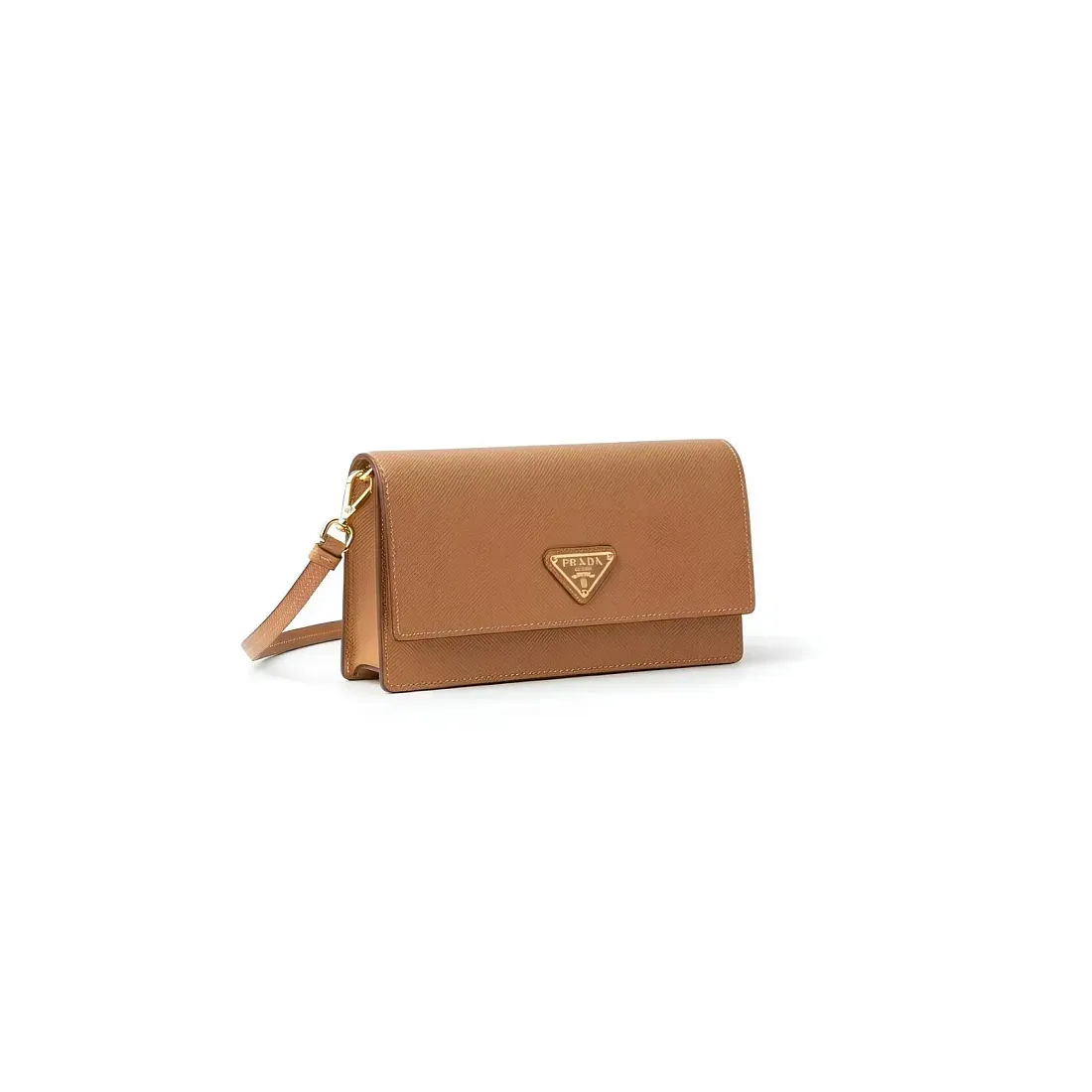 Prada Мини-сумка из сафьяновой кожи Natural - фото 2