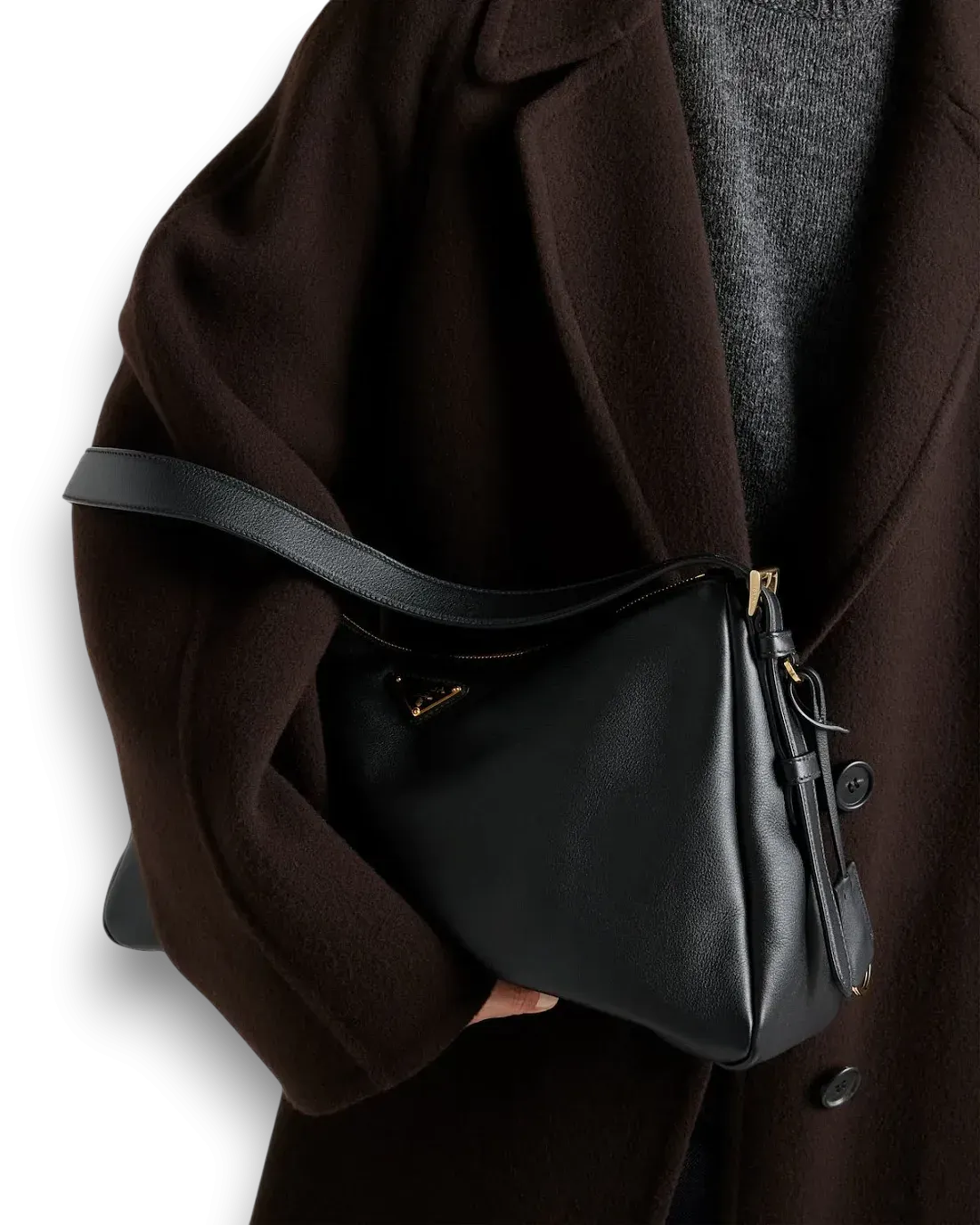 Prada Сумка Aimee large leather shoulder - фото 8